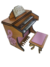 Mini Órgão Marfim e Rosa