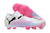 Chuteira Cano Médio Puma Future Elite Branco com Rosa - Campo - Lançamento 2024/25 - comprar online