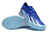 CHUTEIRA SOCIETY ADIDAS X CRAZYFAST TF -AZUL COM DETALHES EM CIANO