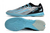 CHUTEIRA FUTSAL ADIDAS - CRAZYFAST - MESSI - PRATA COM DETALHE PRETO E AZUL