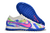 CHUTEIRA SOCIETY NIKE - MERCURIAL - BRANCO COM DETALHES AZUL - loja online