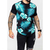 Camisetas long line masculino floral