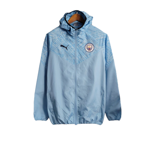 Jaqueta Corta Vento Manchester City 23 24 Masculino Puma Azul