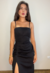 Vestido Midi Linho Preto - comprar online