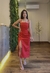 Vestido Midi Linho Vermelho - comprar online