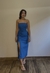 Vestido Midi Linho Azul