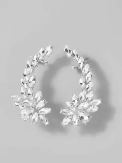 Imagem do BRINCO FLOR PRATA EAR CUFF