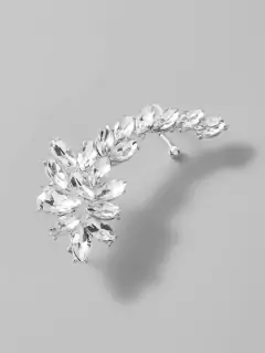 BRINCO FLOR PRATA EAR CUFF na internet