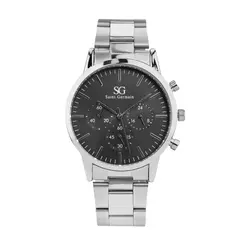 Relógio Masculino Chrono Black Silver 42mm