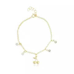 PULSEIRA CEREJA E PEDRAS INFANTIL - comprar online