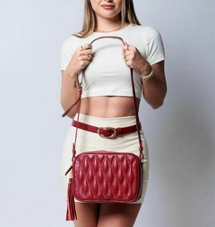 BOLSA FEMININA VERMELHO CEREJA