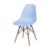 Cadeira Eames DKR C/ Base Madeira e Concha Em Polipropileno