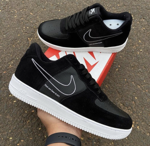 Nike air force 1 fuzzy sale swoosh