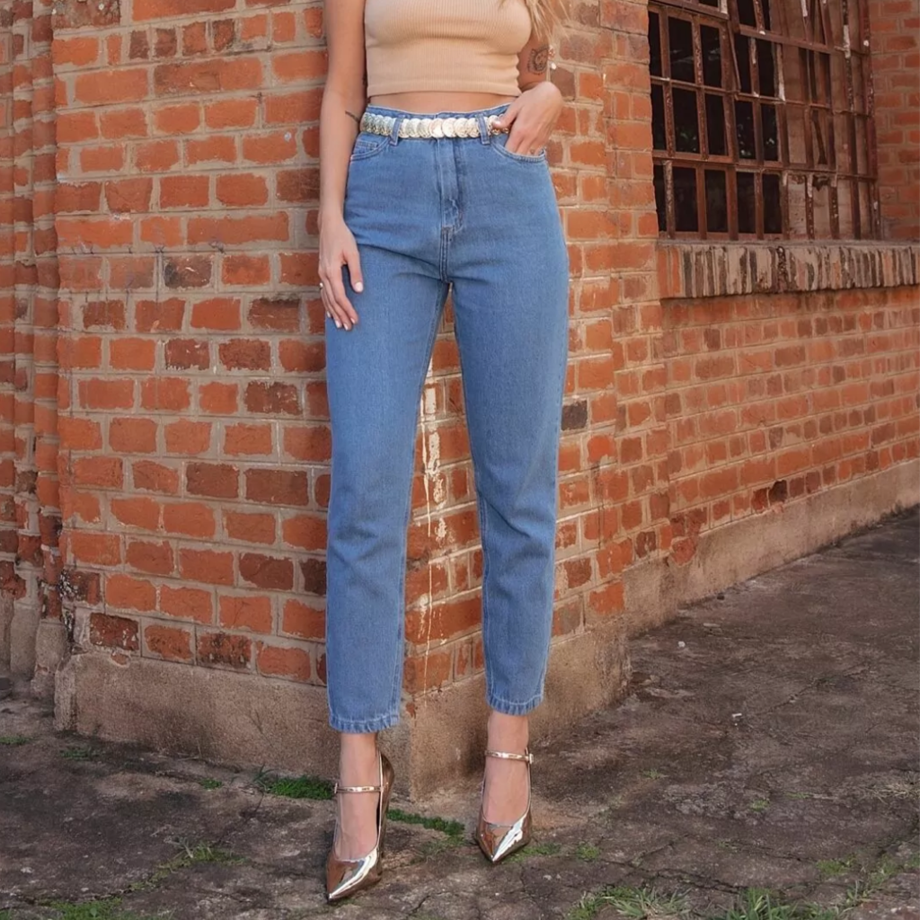 Calça jeans best sale cor clara