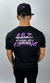 CAMISA T-SHIRT PRETA COM LOGO ROXO CBZ CLOTHING - comprar online