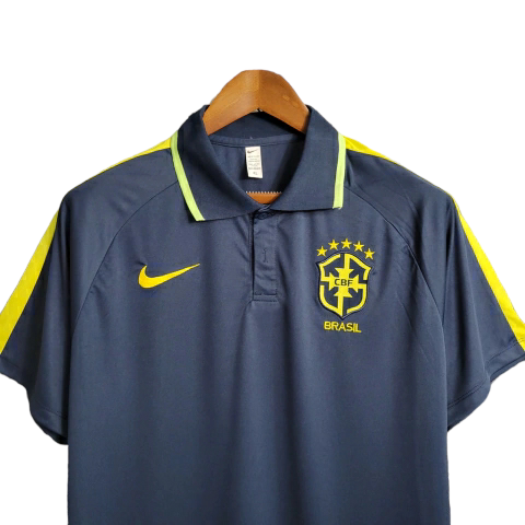 Camisa Brasil Polo 22/23 Todos os Patrocínios Nike - Branca
