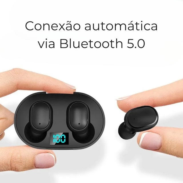 Fone Ouvido Digital True Esporte Bluetooth 5.0 E6s Tws - Mais