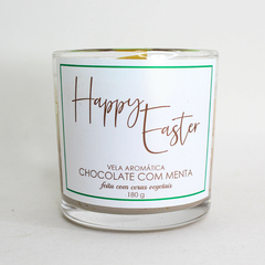 Vela Aromática 180 g Happy Easter - Chocolate com Menta