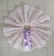 Saia de tule infantil rosa claro com pompons tons pastel - comprar online