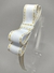 Tiara laço duplo branco com pesponto ocre - comprar online