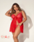 Babydoll Con Tanga Rojo en internet