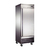 Refrigerador Vertical con 4 Bandejas en Acero Inoxidable. Puerta Solida Abatible