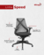 Cadeira Giratória Ergonômica Speed Alumínio Tela Branca | Descritivo | Mirage Móveis