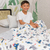 Cobertor Plush Print com Sherpa Cavaleiro Kids Cinza - Laço Bebê - comprar online