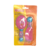 Kit Pente e Escova Infantil Rosa - Nuby - babymega