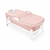 Banheira Dobrável Ofurô Luxo Extra Grande Rosa 0m à 90kg - Baby Pil - babymega