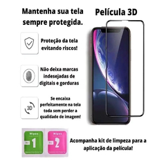 Película 3D Vidro Full Cover para Iphone 11, 12 PRO MAX, 6, 6s, 7, 8 Plus e XR