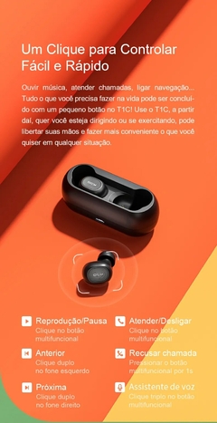 QCY-Fones De Ouvido Sem Fio Bluetooth 5.0