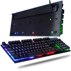 Kit Teclado Gamer, Profissional, Semi Mecânico, USB, RGB, 3200DPI - comprar online