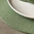 Funda para Plato de Sitio de Tela Tussor Color Verde Salvia de 34cm - comprar online