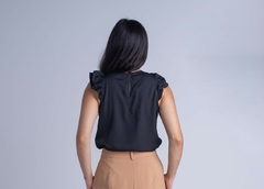 Blusa Preta Babado - comprar online