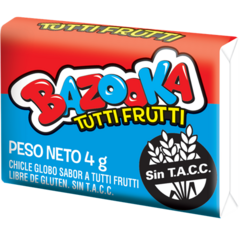 Chicle Globo Bazooka Tutti Frutti x10 unidades