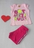 Conjunto Infantil Feminino Manga Japonesa e Short Com Faixa Lateral - loja online