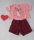 Imagem do Conjunto Infantil Cropped Com Short Barra Redonda