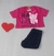 Conjunto Infantil Cropped Com Short Barra Redonda na internet