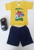 Conjunto Infantil Masculino Manga e Short Liso - Coracaozinho.kids