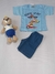 Conjunto Infantil Masculino com Manga e Short Liso na internet