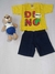 Conjunto Infantil Masculino com Manga e Short Liso - comprar online