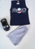 Conjunto Infantil Masculino Regata Detalhe Short Liso - comprar online