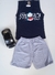 Conjunto Infantil Masculino Regata Detalhe Short Liso - comprar online