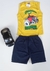 Imagem do Conjunto Infantil Masculino Regata Detalhe Short Liso