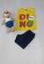 Conjunto Infantil Masculino Manga Regata com Short Liso - loja online