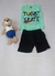 Conjunto Infantil Masculino Manga Regata com Short Liso - comprar online