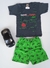 Conjunto Infantil Masculino Manga e Short Estampado - comprar online