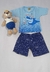 Conjunto Infantil Masculino Manga e Short Estampado - comprar online