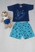 Conjunto Infantil Masculino Manga e Short Estampado - Coracaozinho.kids